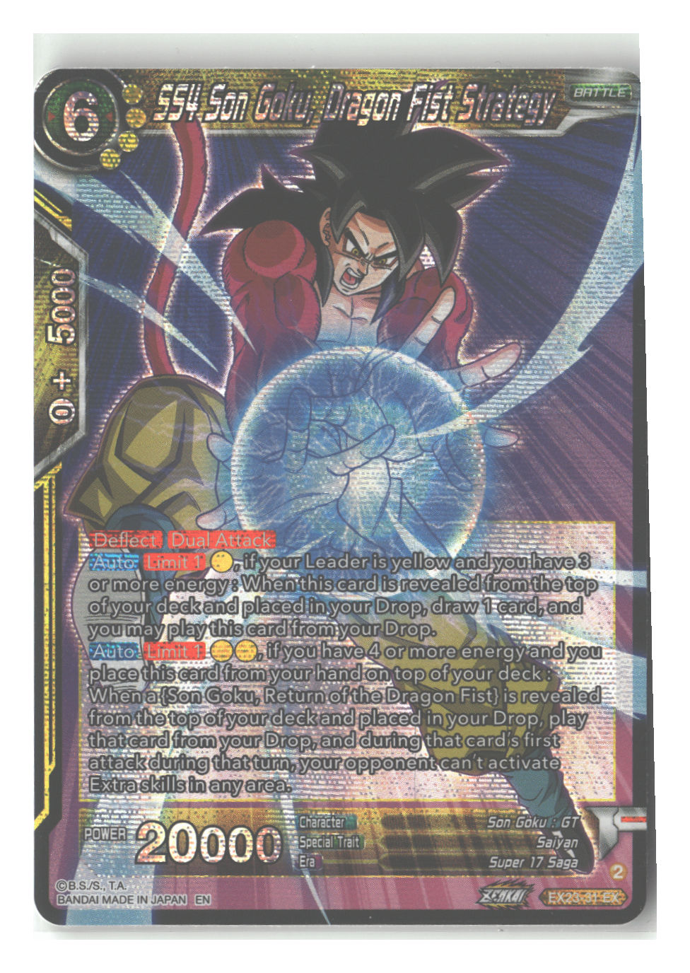 SS4 Son Goku, Dragon Fist Strategy