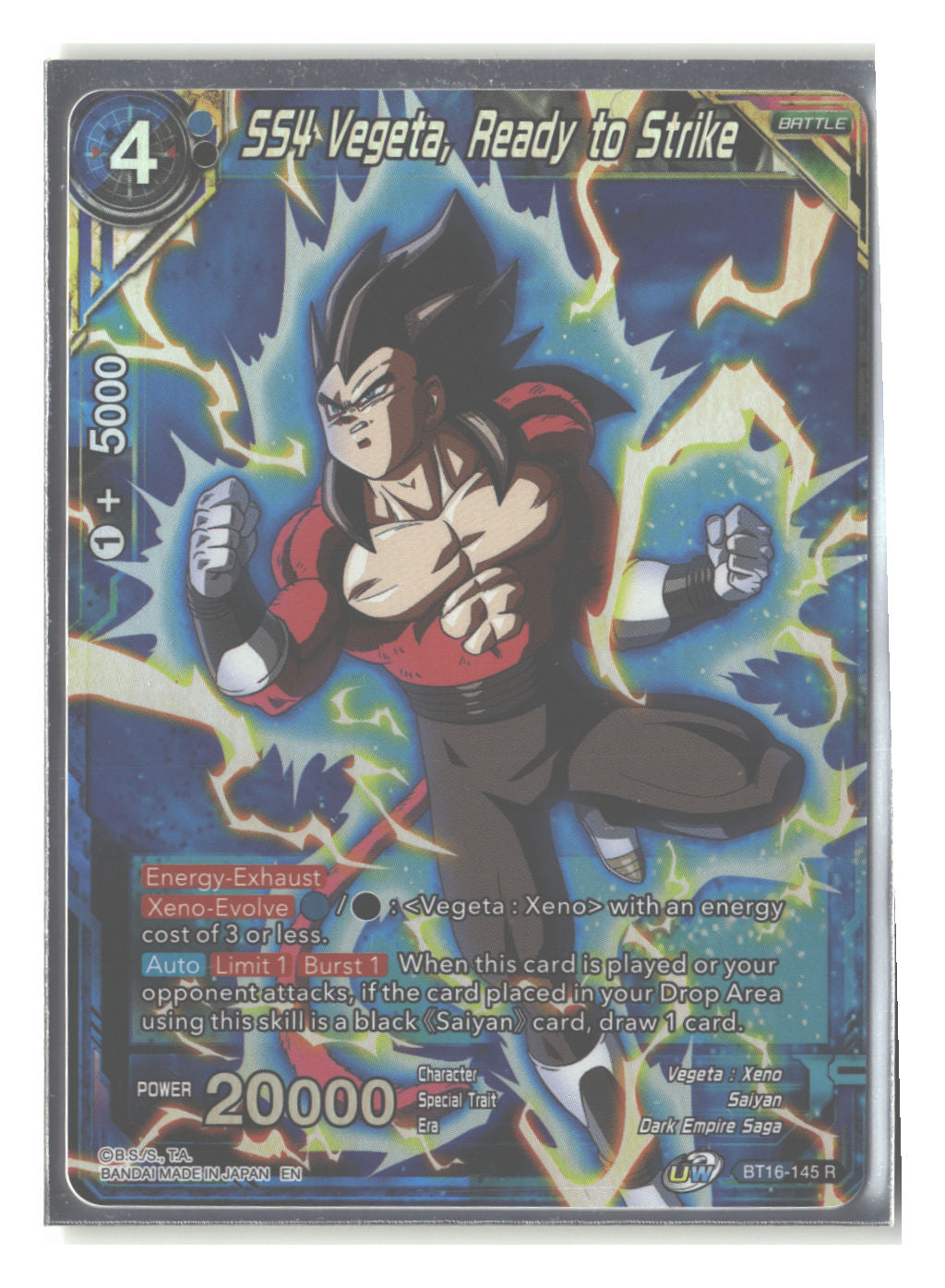 SS4 Vegeta, Ready to Strike