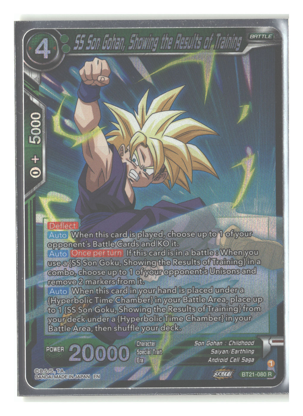 SS Son Gohan, Showing the Results of Training