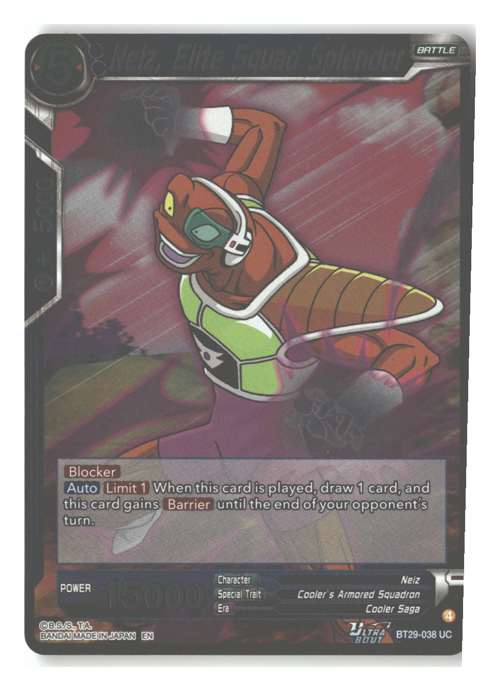 BT29-038 Neiz, Elite Squad Splendor