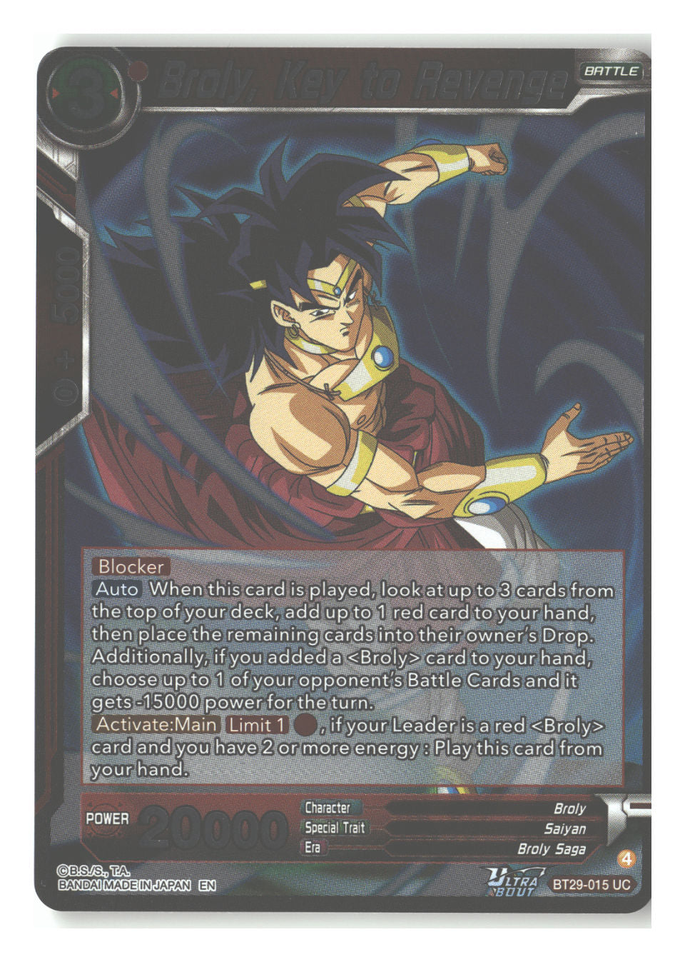 Broly, Key to Revenge