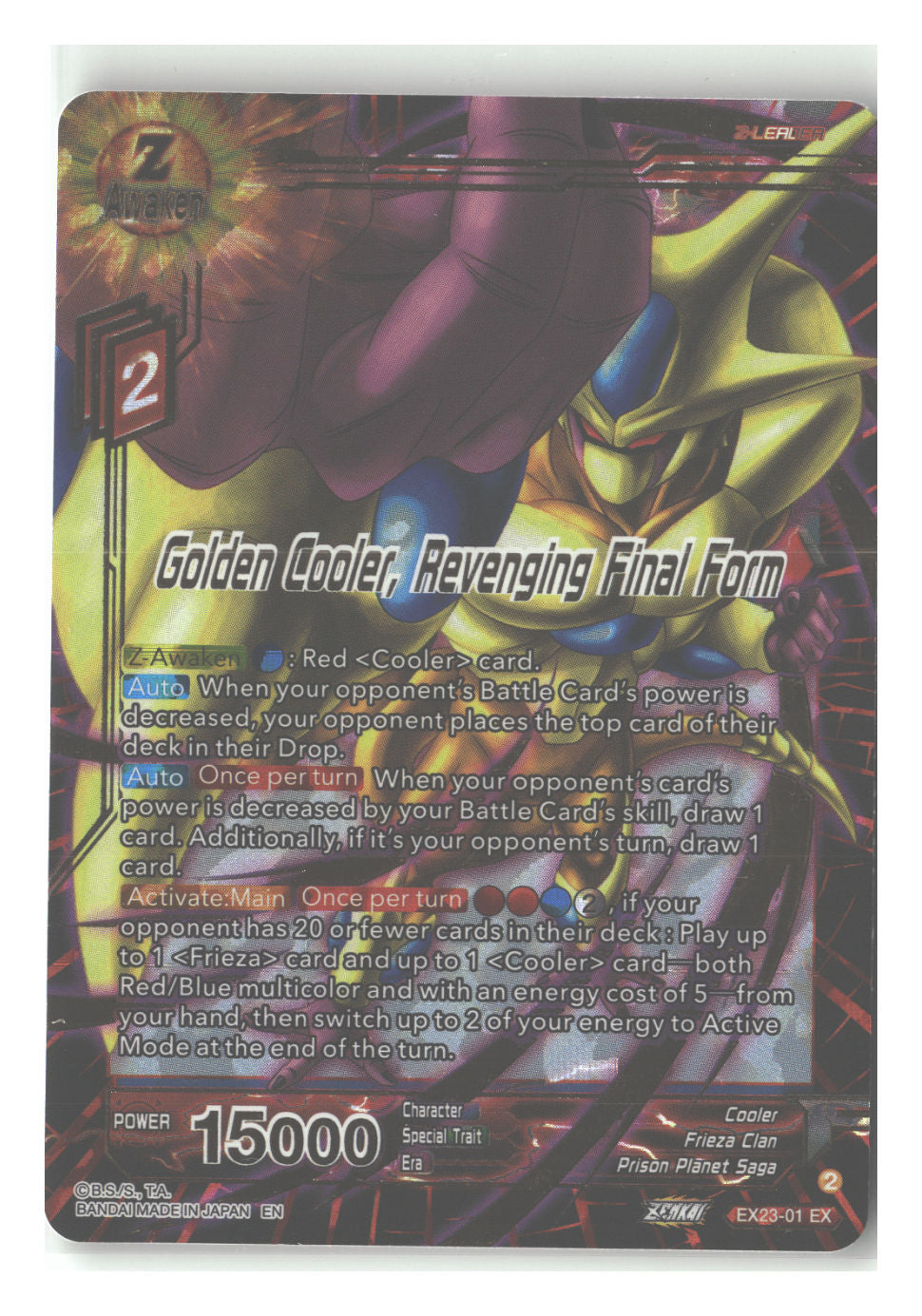 Golden Cooler, Revenging Final Form