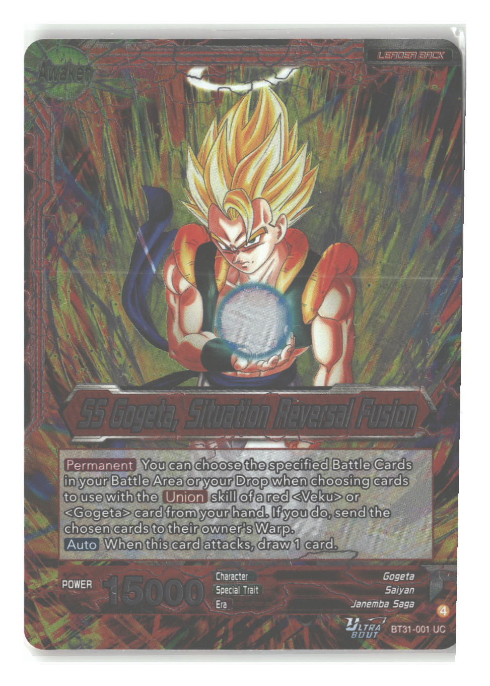 Son Goku & Vegeta // SS Gogeta, Situation Reversal Fusion