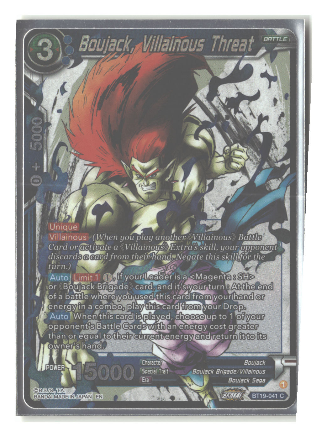Boujack, Villainous threat