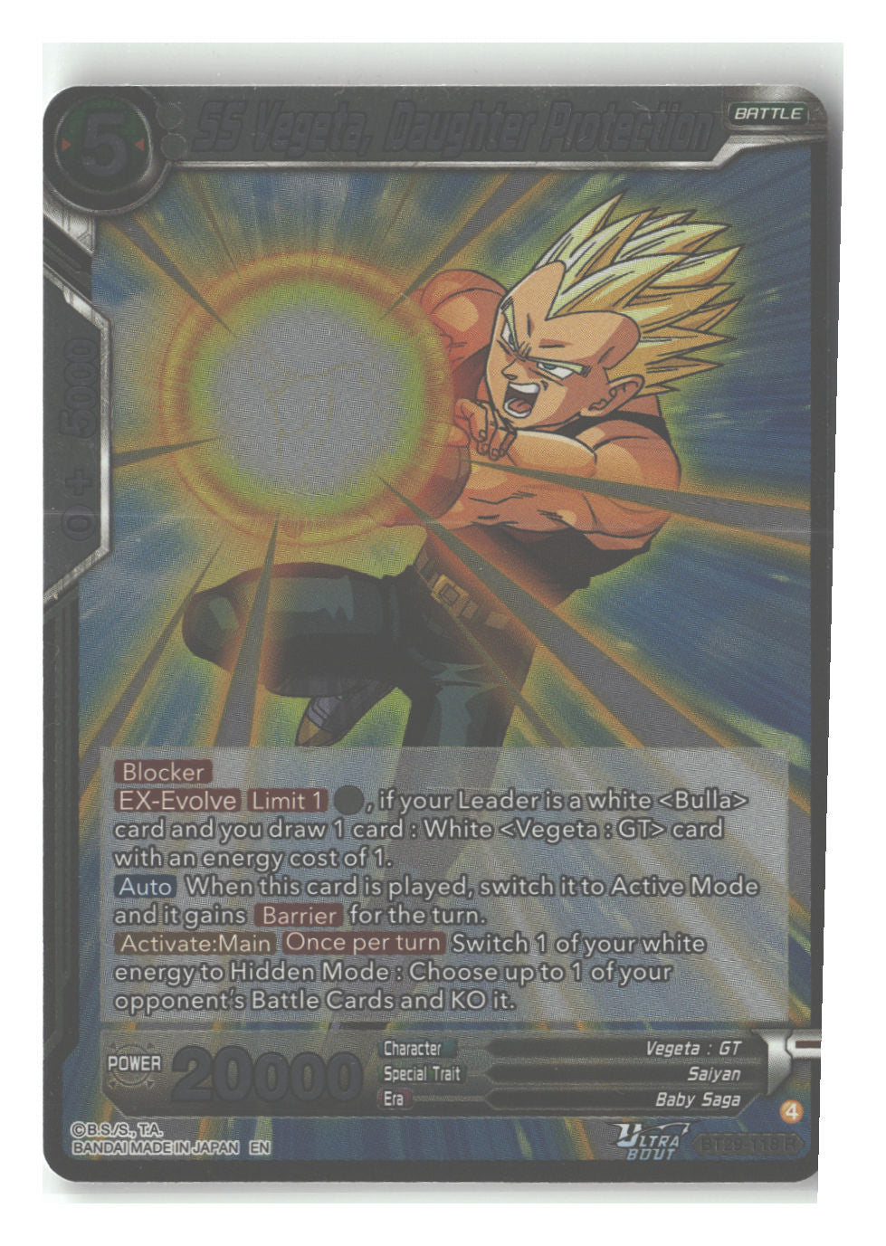 BT29-118 SS Vegeta, Daughter Protection