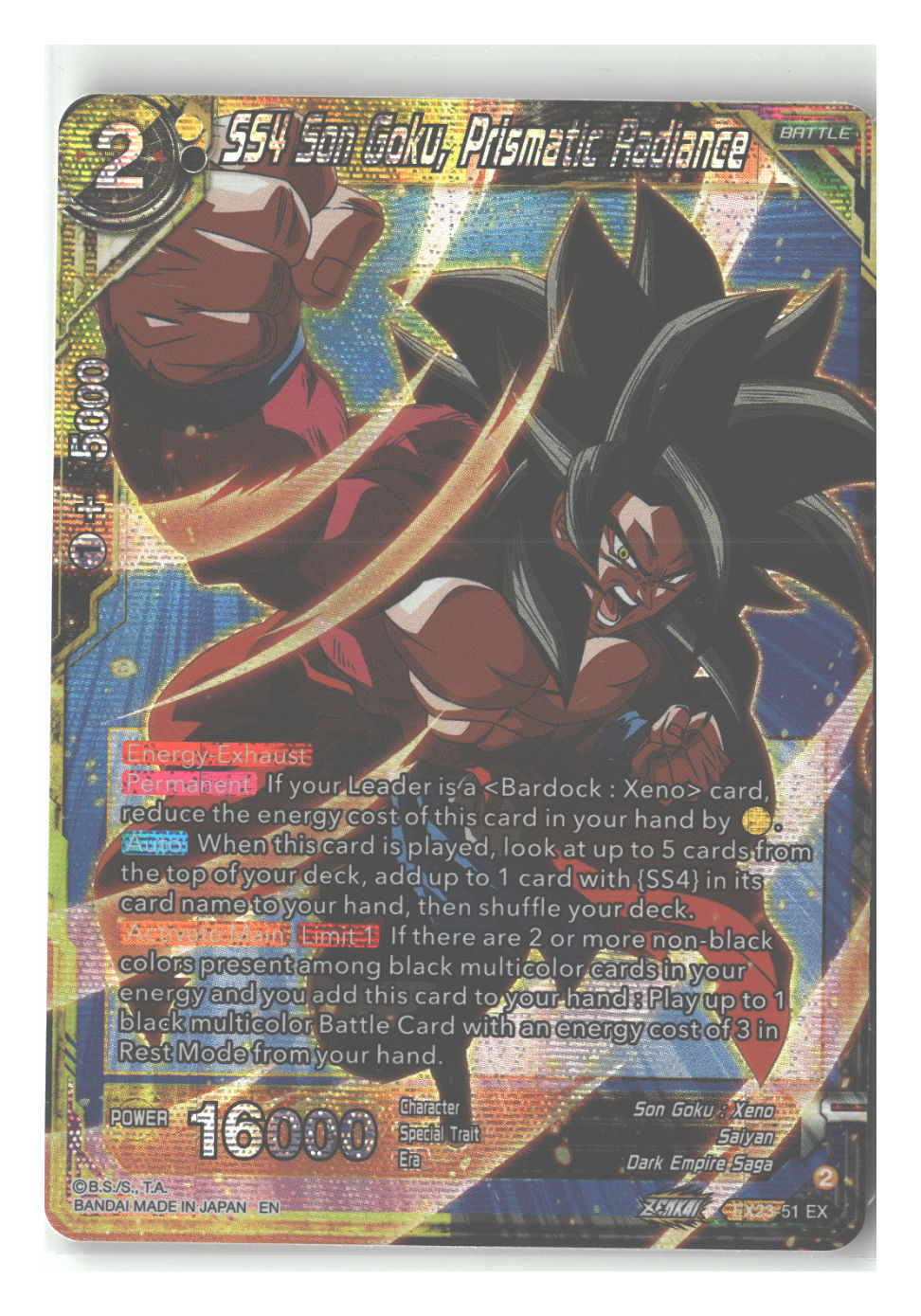 SS4 Son Goku, Prismatic Radiance