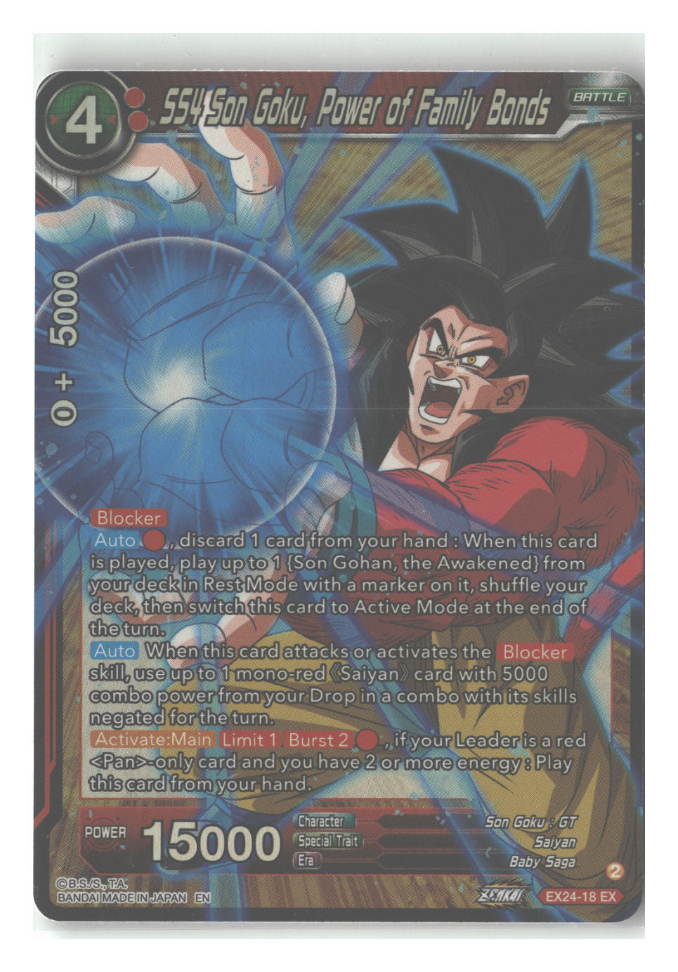 SS4 Son Goku, Power of Family Bonds