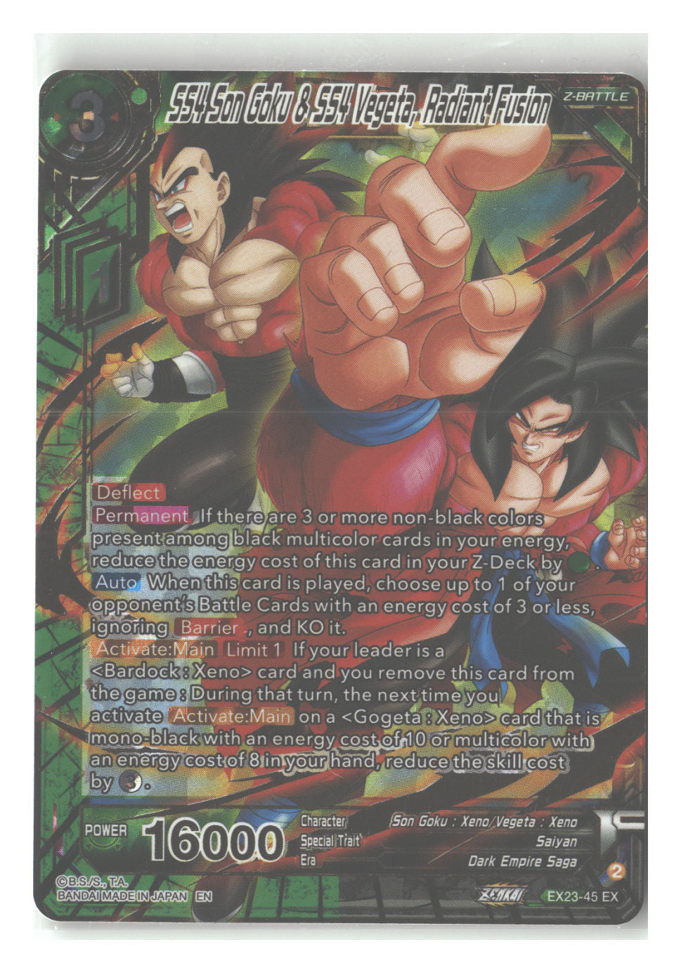 SS4 Son Goku & SS4 Vegeta, Radiant Fusion