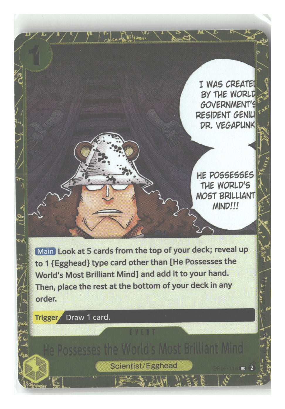 He Possesses the World's Most Brilliant Mind (Pirate Foil)