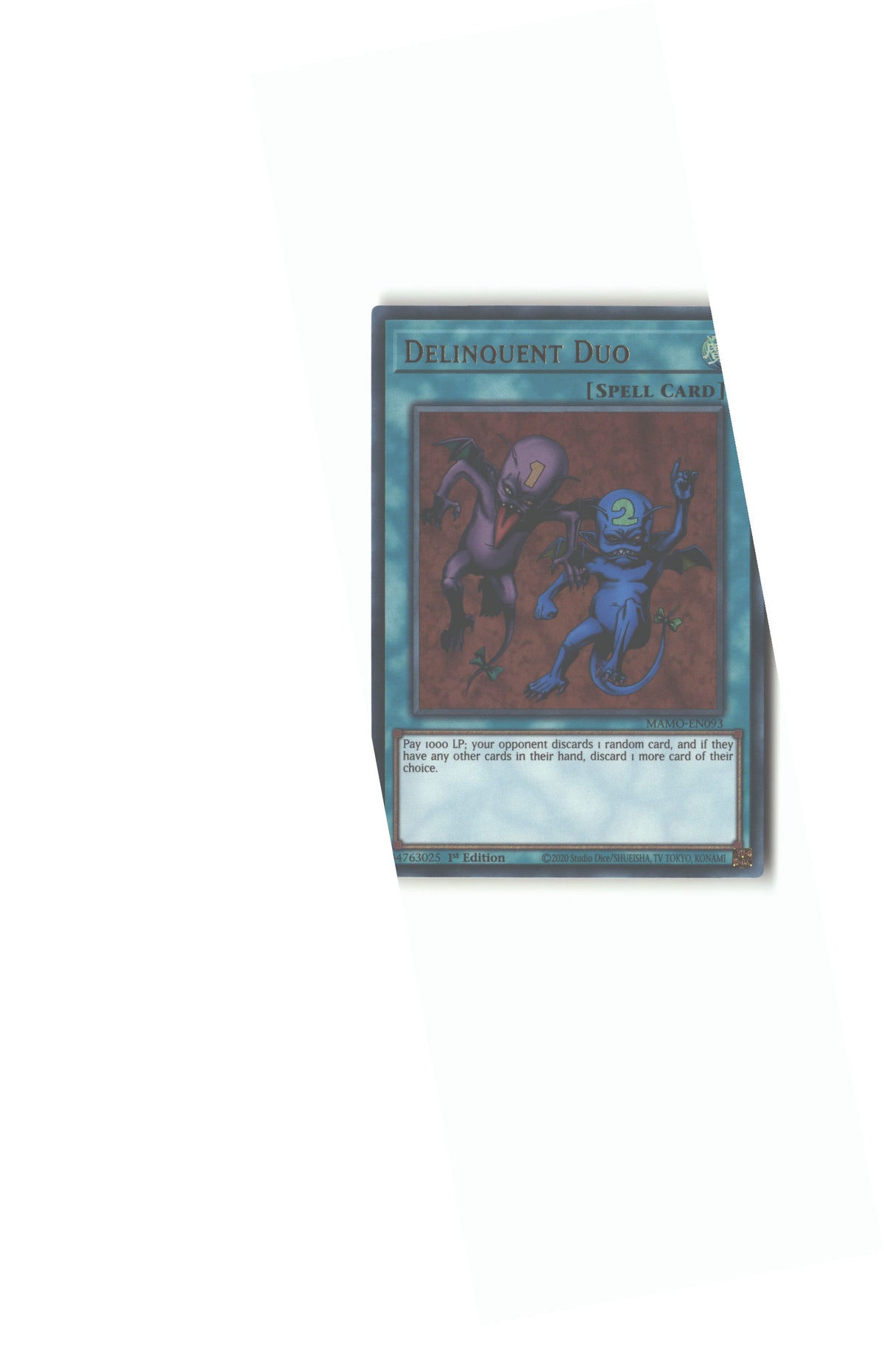 1St Edition Delinquent Duo [MAMO-EN093 Lightly Played] Ultra Rare