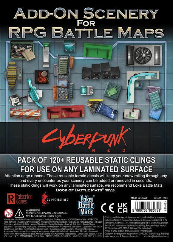 Add On Scenery Pack RPG Maps - Cyberpunk