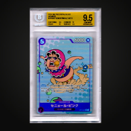 Senor Pink Alt Art R OP10-067 Japanese — BGS 9.5 Gem Mint (One Piece Royal Blood)