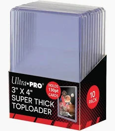 Ultra Pro: UP82327 3" X 4" Super Thick 130PT Toploader 10ct