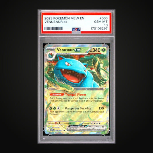 Venusaur ex #003 PSA 10 - Scarlet & Violet 151