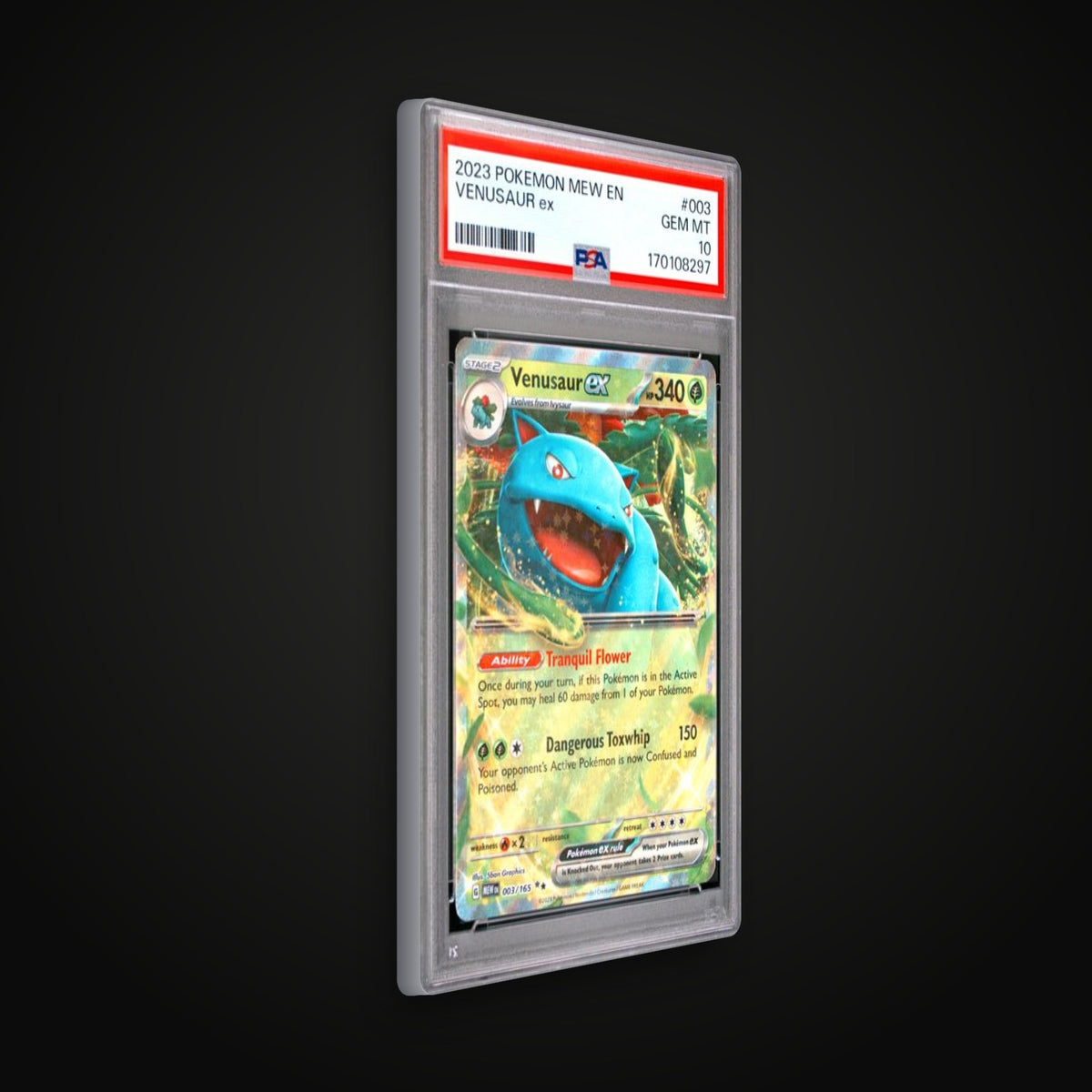 Venusaur ex #003 PSA 10 - Scarlet & Violet 151