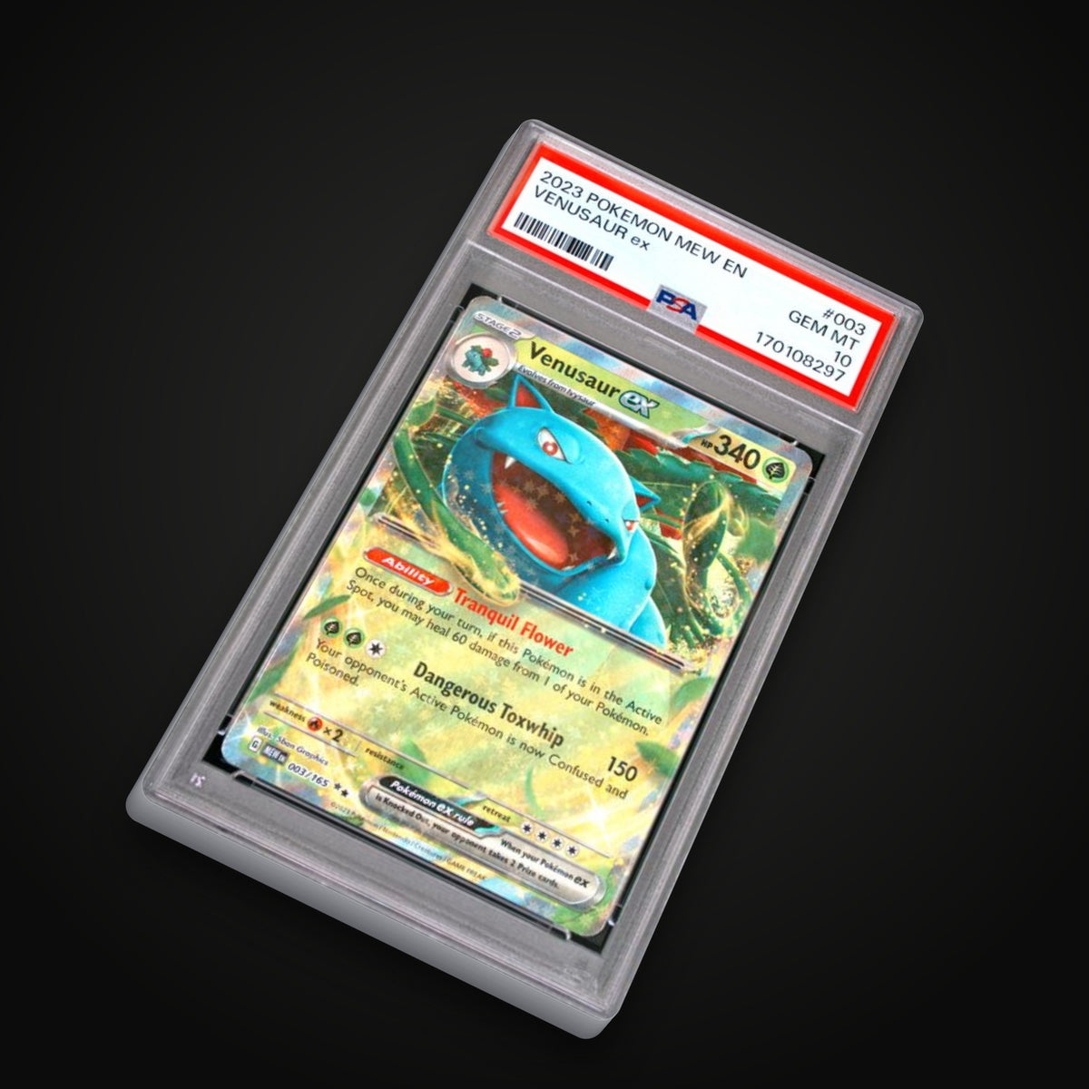 Venusaur ex #003 PSA 10 - Scarlet & Violet 151