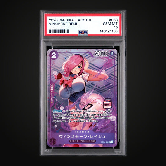 Vinsmoke Reiju - OP06-068 AC01 Japanese PSA 10 (One Piece Card Game)